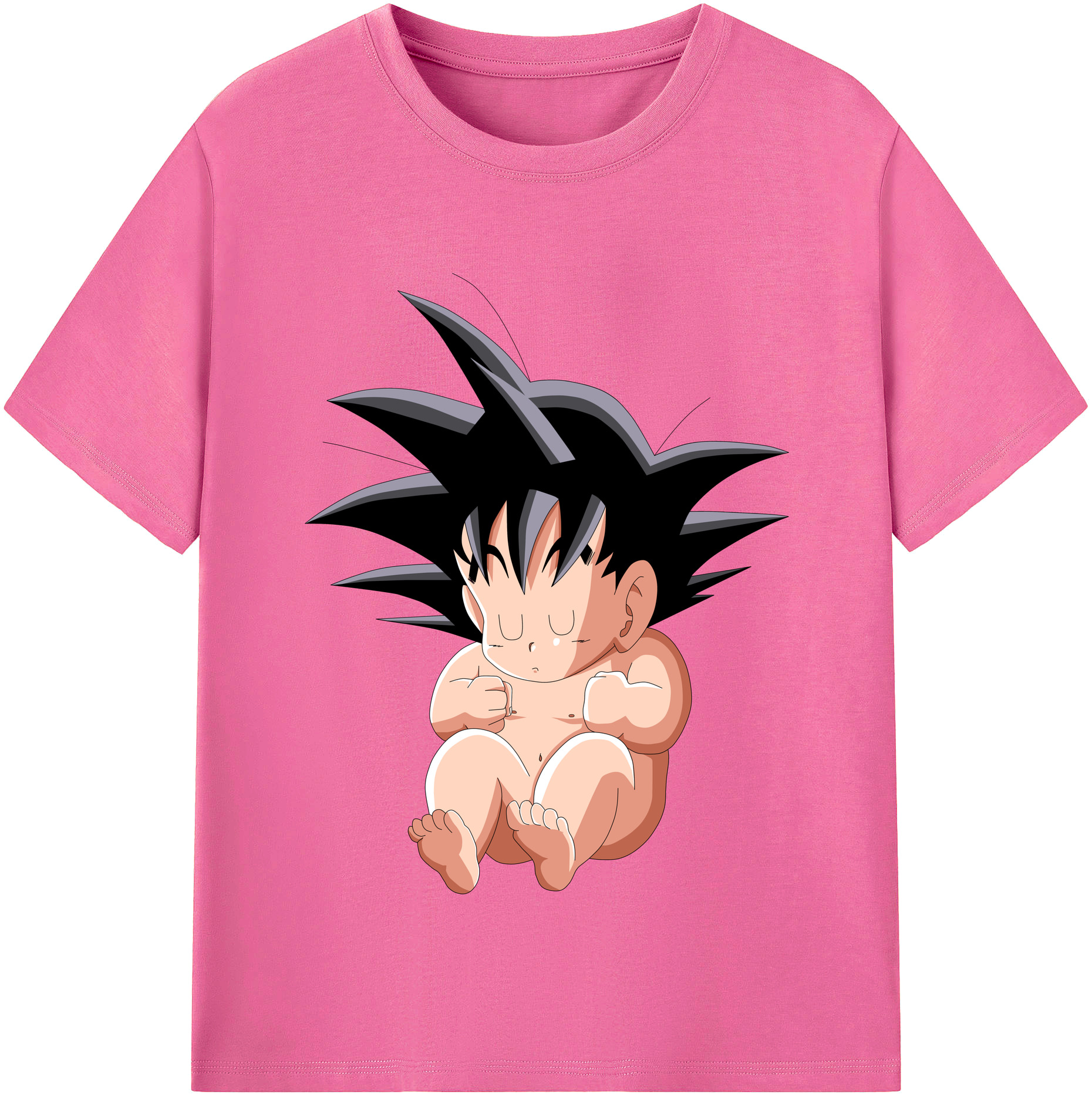 （画像用） ドラゴンボール 孫悟空（そん ごくう）Son Goku カカロット DRAGON BALL Kakarotto レディースカジュアルプリントTシャツ（綿100％）